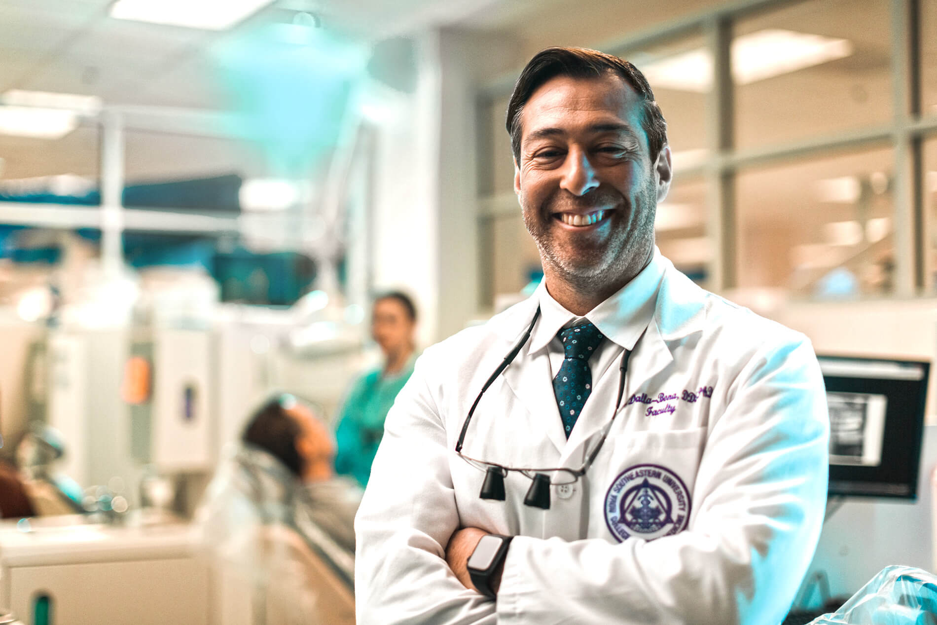 doctor smiling in hospital