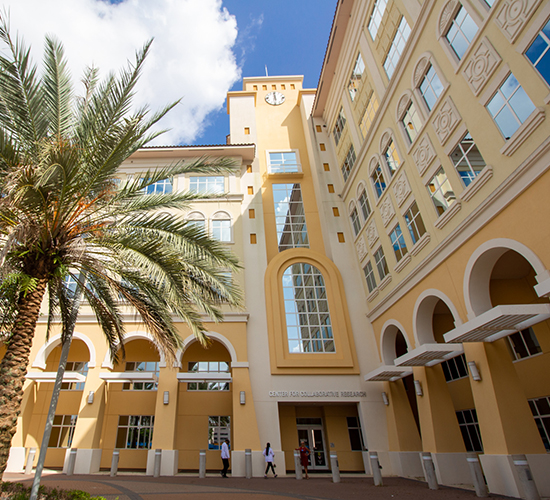 Entrance view of the CCR Building